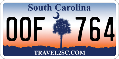 SC license plate OOF764
