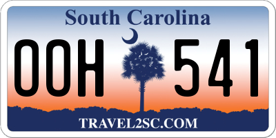 SC license plate OOH541