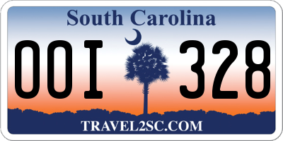 SC license plate OOI328