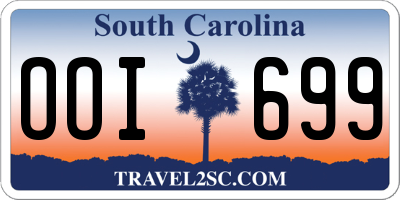 SC license plate OOI699