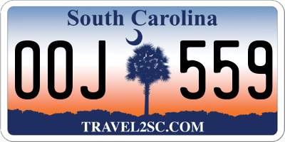 SC license plate OOJ559