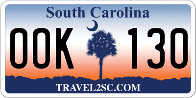 SC license plate OOK130