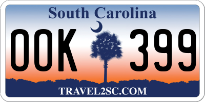 SC license plate OOK399