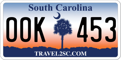 SC license plate OOK453