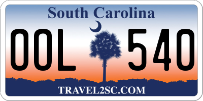 SC license plate OOL540