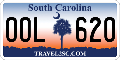 SC license plate OOL620