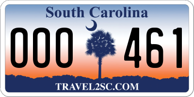 SC license plate OOO461