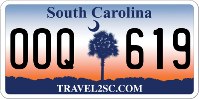 SC license plate OOQ619