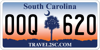 SC license plate OOQ620