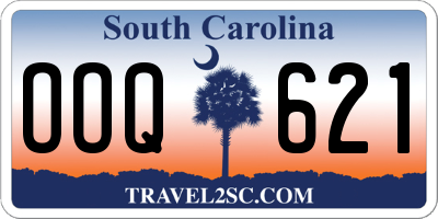 SC license plate OOQ621