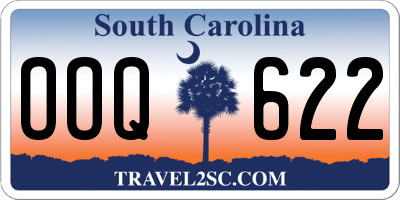 SC license plate OOQ622