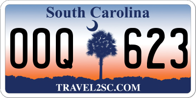 SC license plate OOQ623