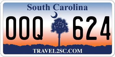 SC license plate OOQ624