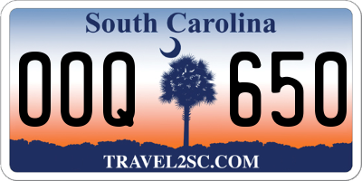 SC license plate OOQ650