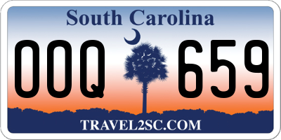 SC license plate OOQ659