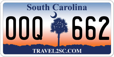SC license plate OOQ662