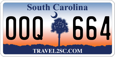 SC license plate OOQ664