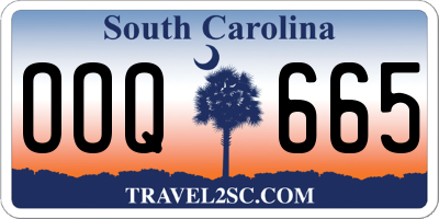 SC license plate OOQ665