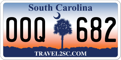 SC license plate OOQ682