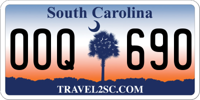 SC license plate OOQ690