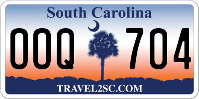 SC license plate OOQ704