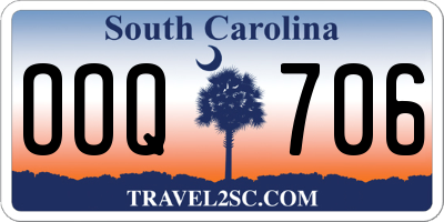 SC license plate OOQ706