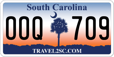 SC license plate OOQ709