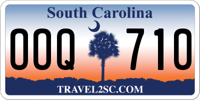 SC license plate OOQ710