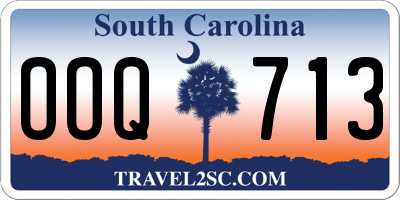 SC license plate OOQ713