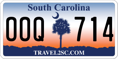 SC license plate OOQ714