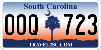 SC license plate OOQ723