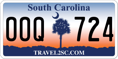 SC license plate OOQ724