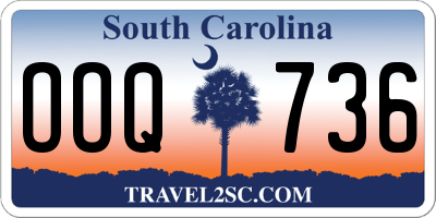 SC license plate OOQ736