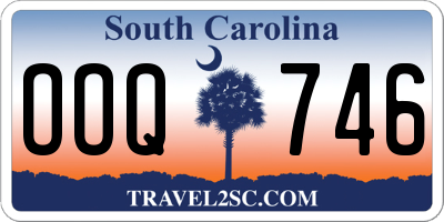 SC license plate OOQ746