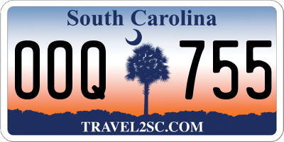SC license plate OOQ755