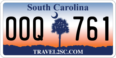 SC license plate OOQ761