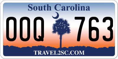 SC license plate OOQ763