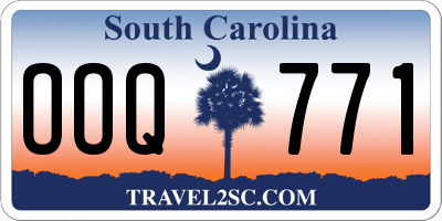 SC license plate OOQ771