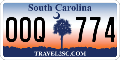 SC license plate OOQ774