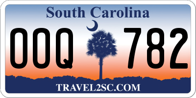 SC license plate OOQ782