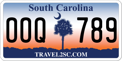 SC license plate OOQ789