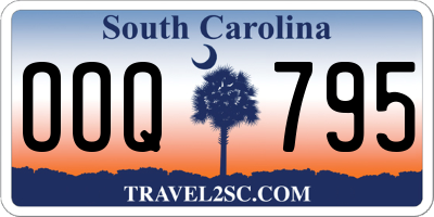 SC license plate OOQ795