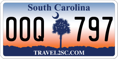 SC license plate OOQ797