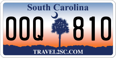 SC license plate OOQ810