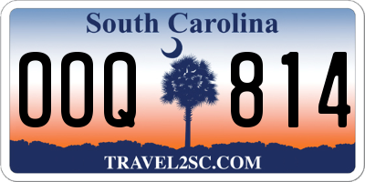 SC license plate OOQ814