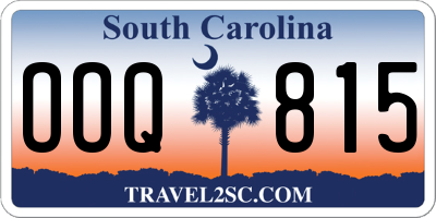 SC license plate OOQ815