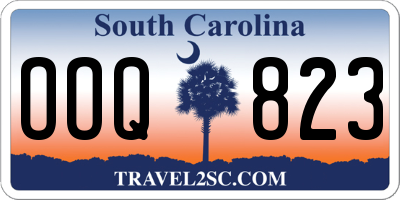 SC license plate OOQ823