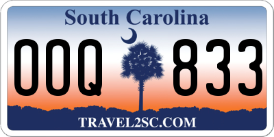 SC license plate OOQ833