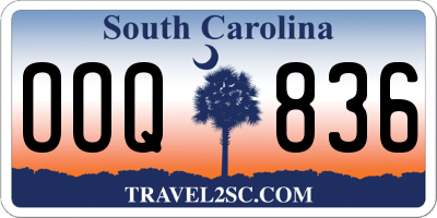 SC license plate OOQ836