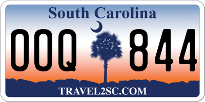 SC license plate OOQ844